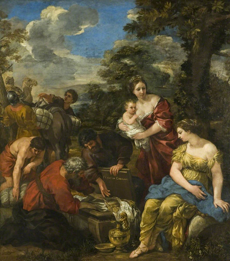 Laban på jakt etter sine idoler - Pietro da Cortona