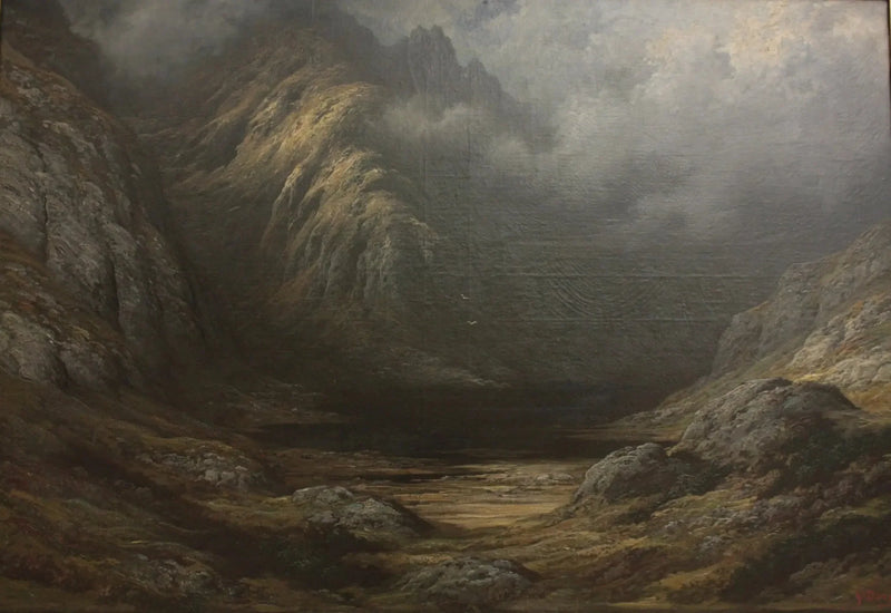 Innsjø i Skottland etter torden - Gustave Doré