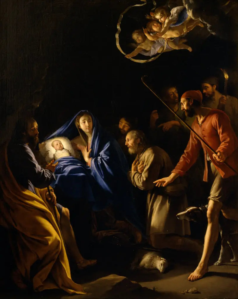 Betegnelsen for hyrdenes tilbedelse - Philippe de Champaigne