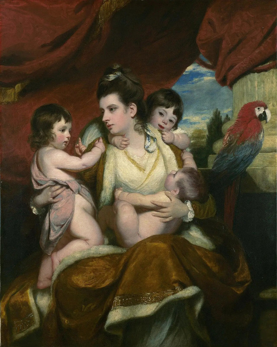 Lady Cockburn og hennes barn - Joshua Reynolds