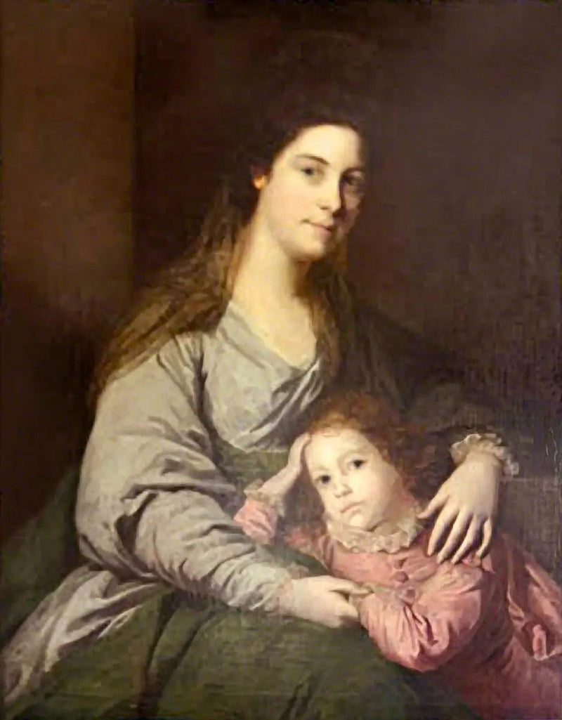Lady Lepell Phipps (1723–1780) og hennes sønn, Charles (?) (1753–1786) - Joshua Reynolds