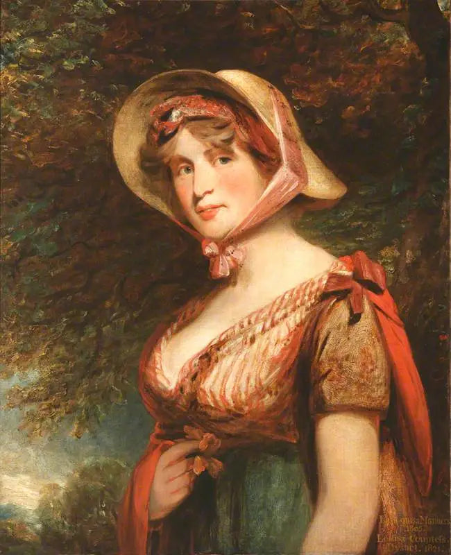 Lady Louisa Tollemache, greveinne av Dysart (1745-1840) (etter John Hoppner) - John Constable