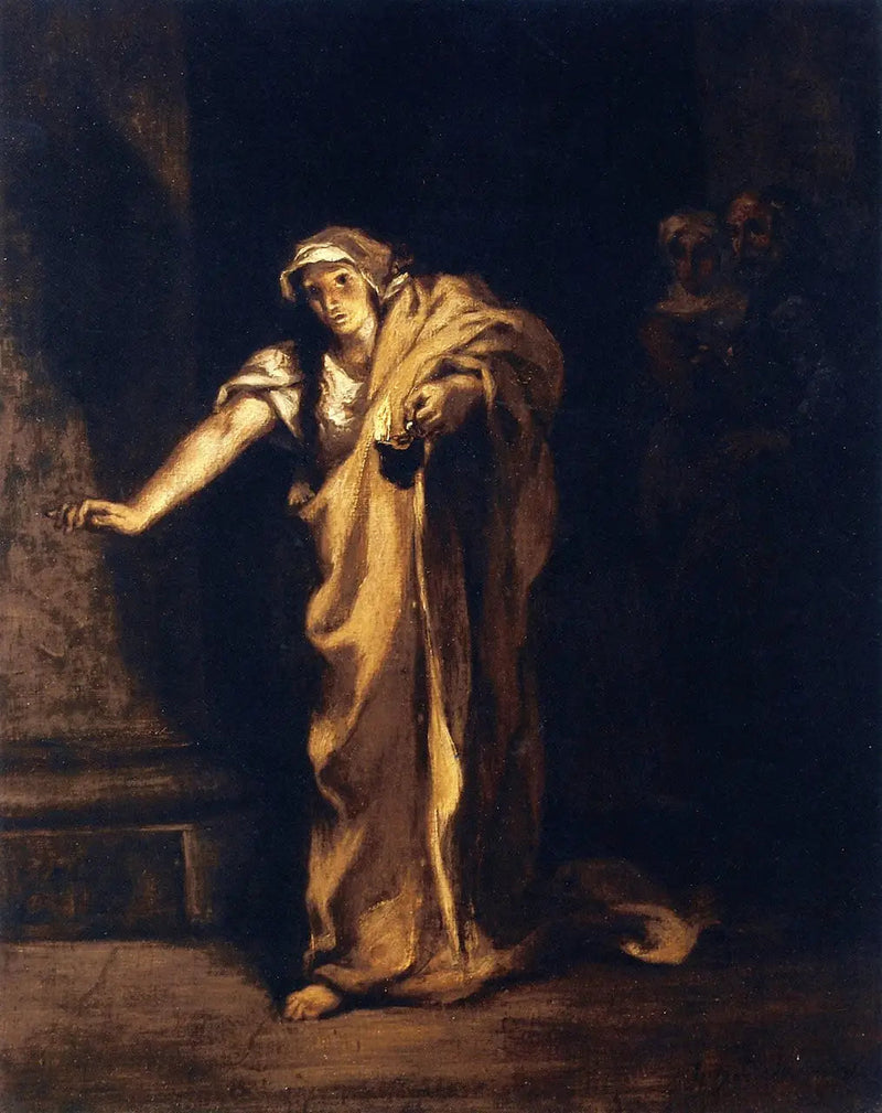 Lady Macbeth som går i søvne - Eugène Delacroix