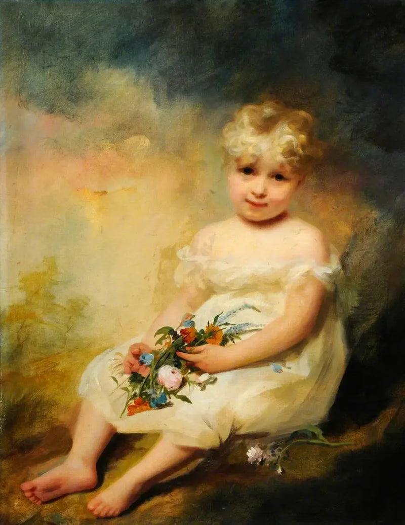 Lady Mary Lyon, datter av greve av Strathmore - Henry Raeburn