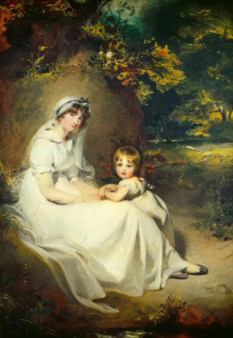 Lady Mary Templetown og hennes eldste sønn - Thomas Lawrence
