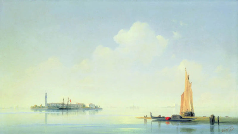 Venezia lagune. Utsikt over San Giorgio-øya. - Ivan Aïvazovski

Source:
Lagune vénitienne. Vue de l'île de San Giorgio. - Ivan Aïvazovski