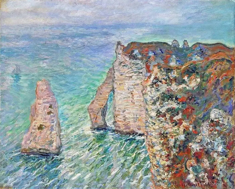 Rokkepilen og Aval-porten - Claude Monet