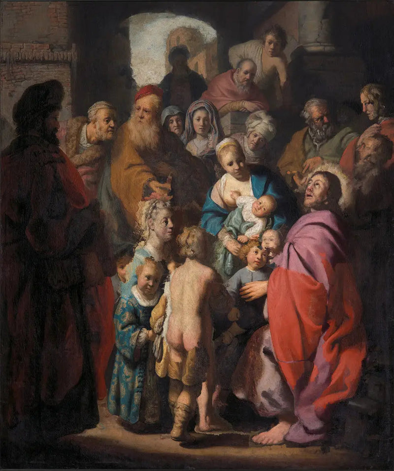 La oss komme til meg de små barna - Rembrandt