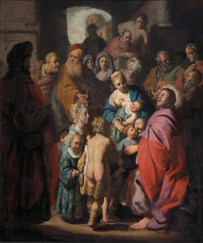 La oss komme til meg de små barna - Rembrandt