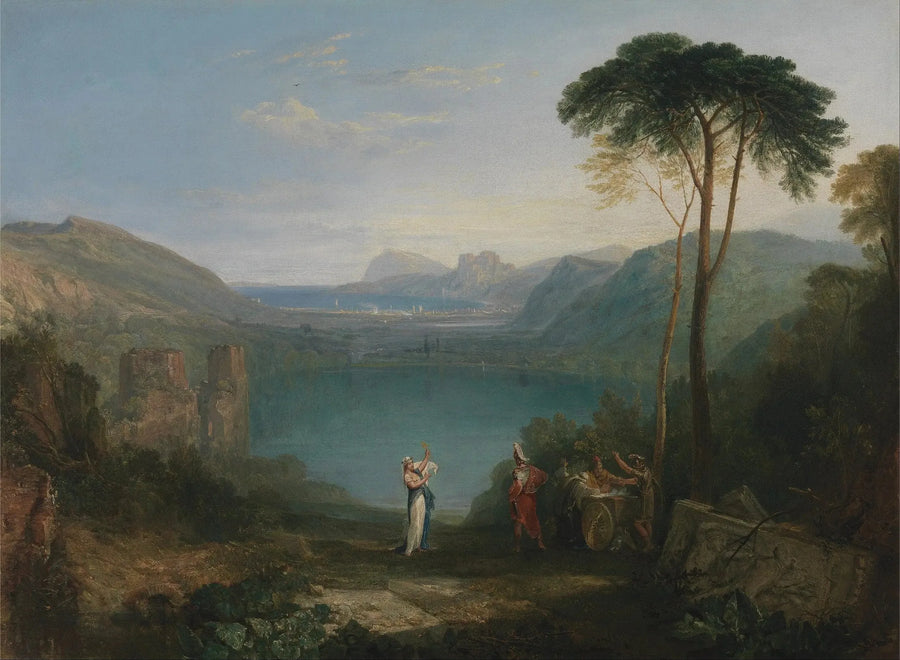 Avernus-sjøen: Aeneas og den kumanske sybilen - J. M. W. Turner
