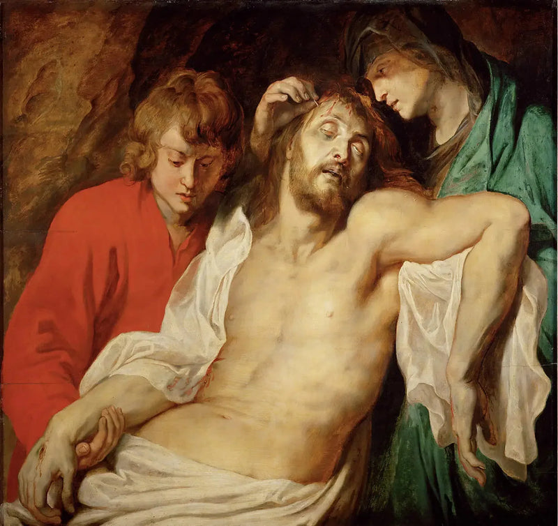 Kristus' klage av Maria og Johannes - Peter Paul Rubens