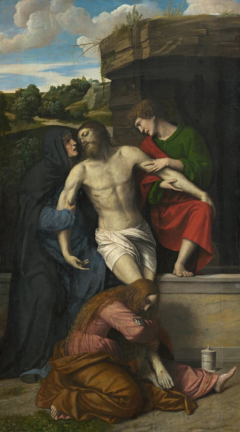 Sorg over den døde Kristus - Alessandro Bonvicino