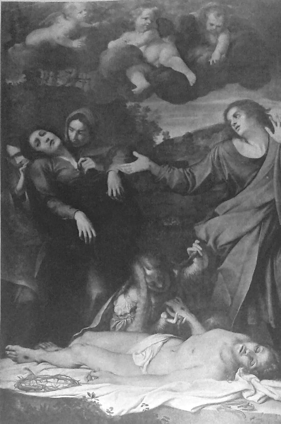Sorg over den døde Kristus - Annibale Carracci