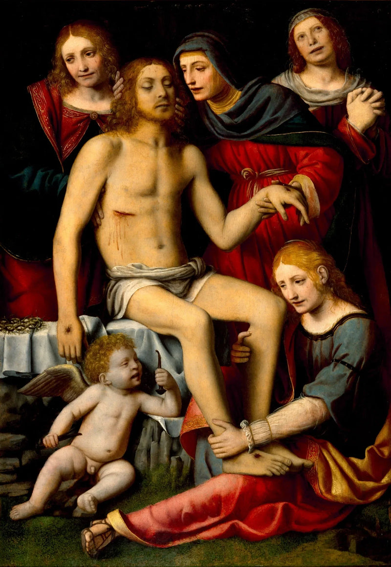 Sorg over den døde Kristus - Bernardino Luini