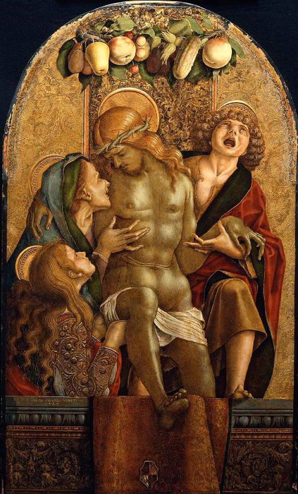 Sorg over den døde Kristus - Carlo Crivelli