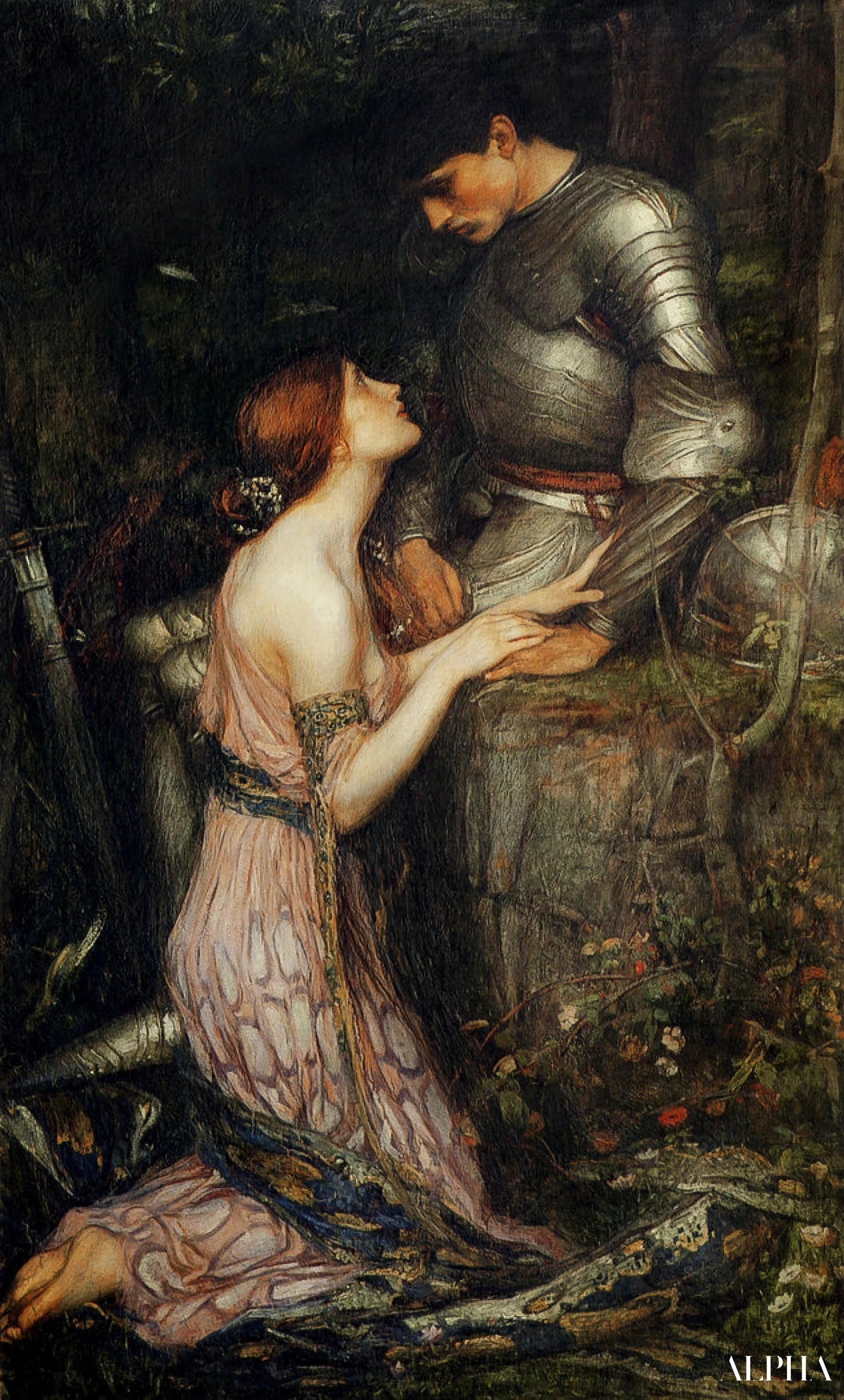 Lamia og soldaten - John William Waterhouse Reproduksjoner av malerier i olje