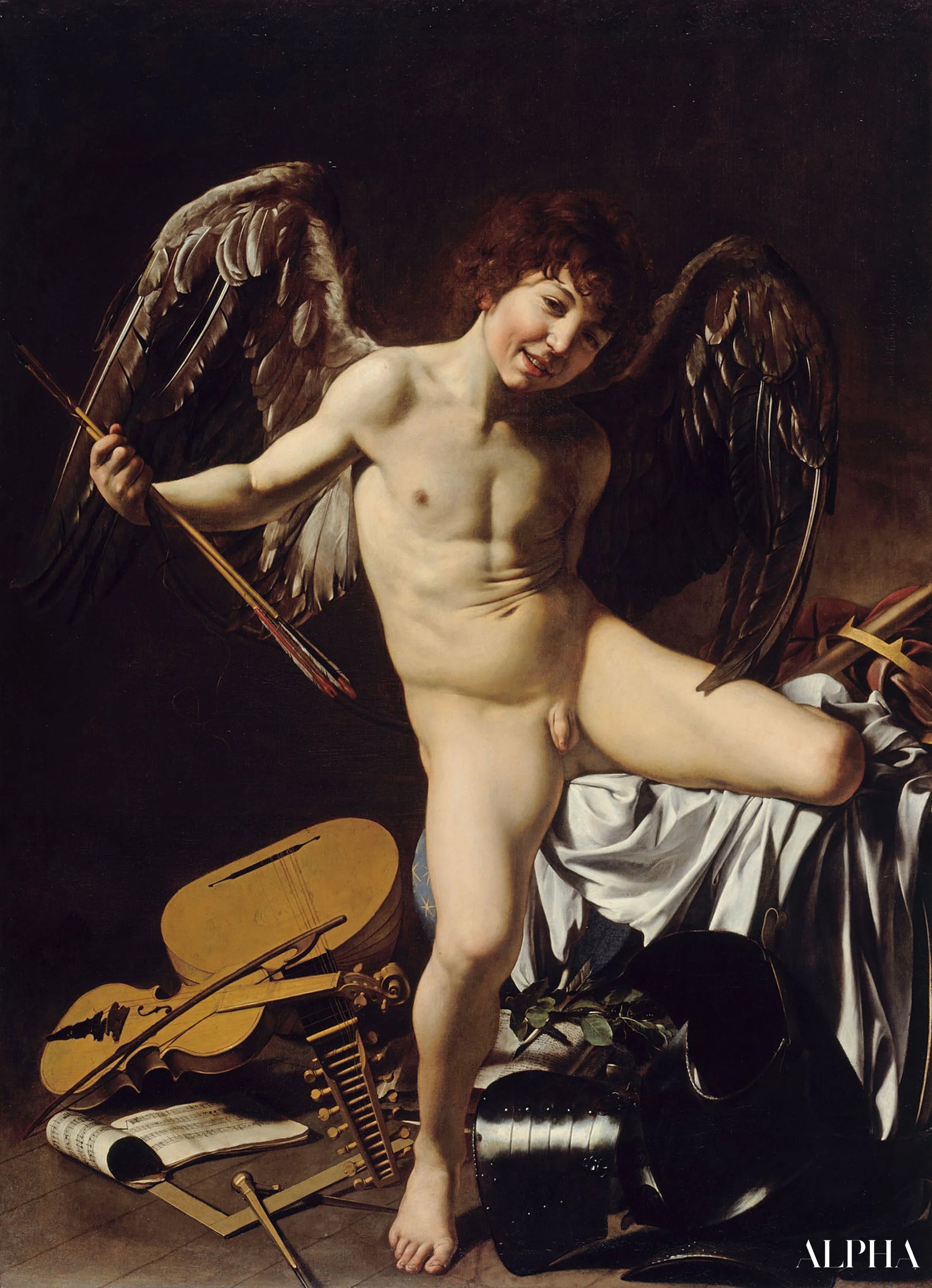 L'Amour victorieux - Caravage - Reproductions de tableaux et peintures haut de gamme