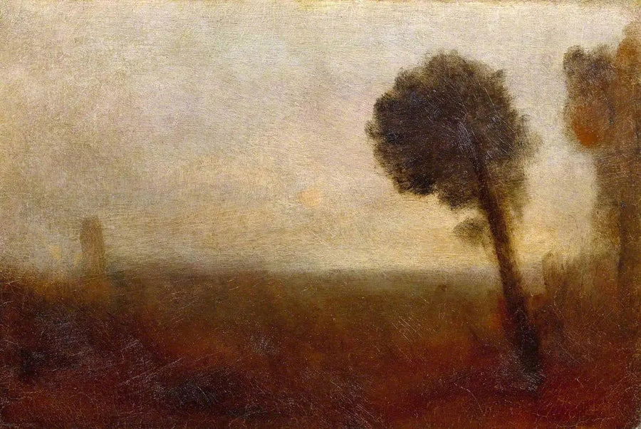 Landskap med et tre til høyre - J. M. W. Turner