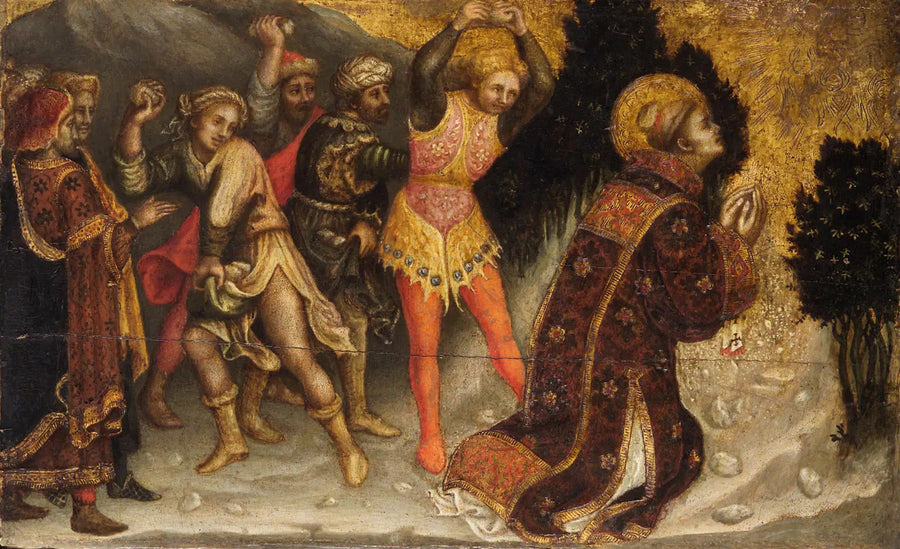 Steinsetting av Saint Stefan - Gentile da Fabriano
