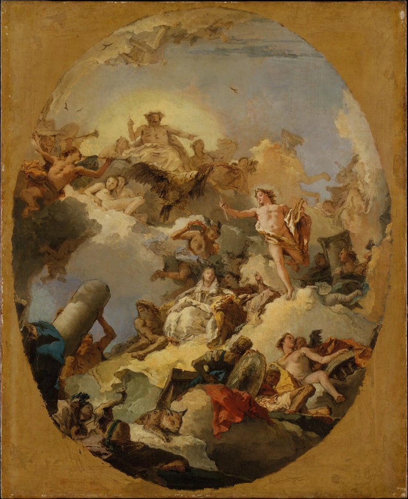 Apoteosen av den spanske monarkiet - Giovanni Battista Tiepolo