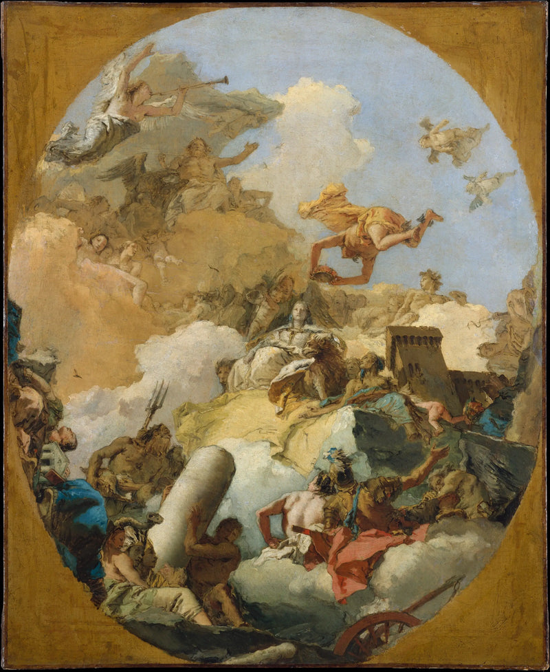 Apoteosen av den spanske monarkiet - Giovanni Battista Tiepolo
