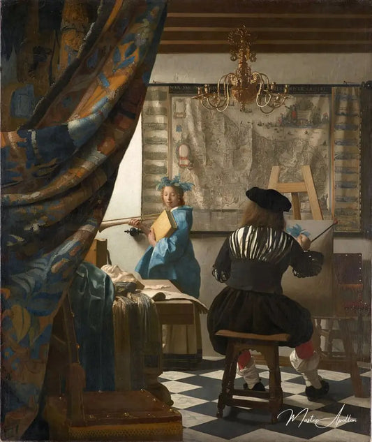 L'Art de la peinture - Johannes Vermeer - Reproductions de tableaux et peintures haut de gamme