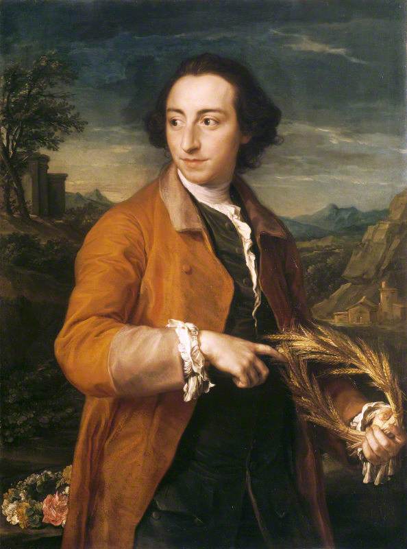 Lascelles Raymond Iremonger (1718/19–1793) med mais- og rosekroner - Pompeo Batoni