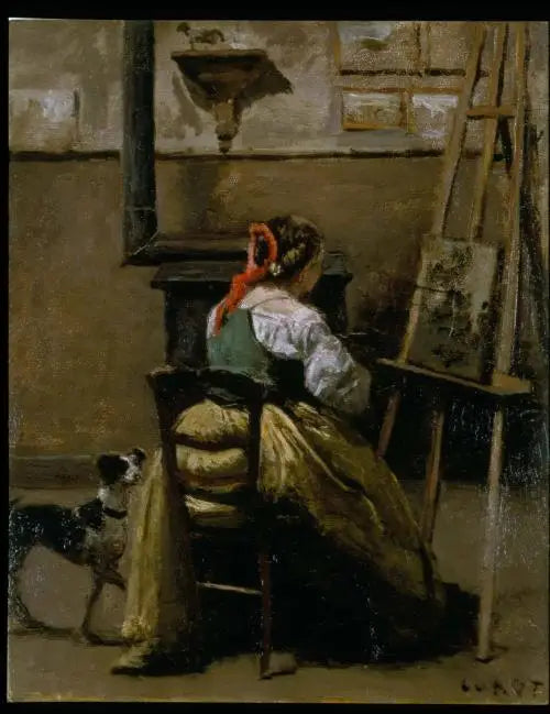 L’Atelier de Corot - Jean-Baptiste Camille Corot - Alpha Reproduction