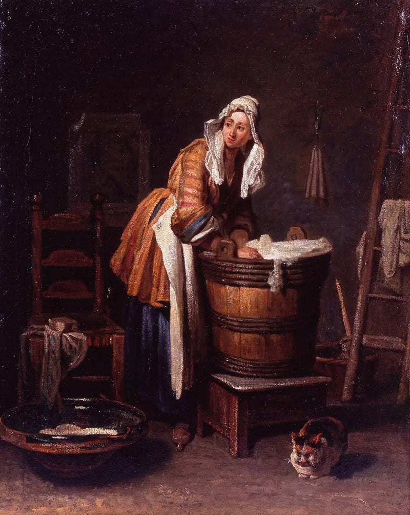 Vaskemaskin - Jean Siméon Chardin