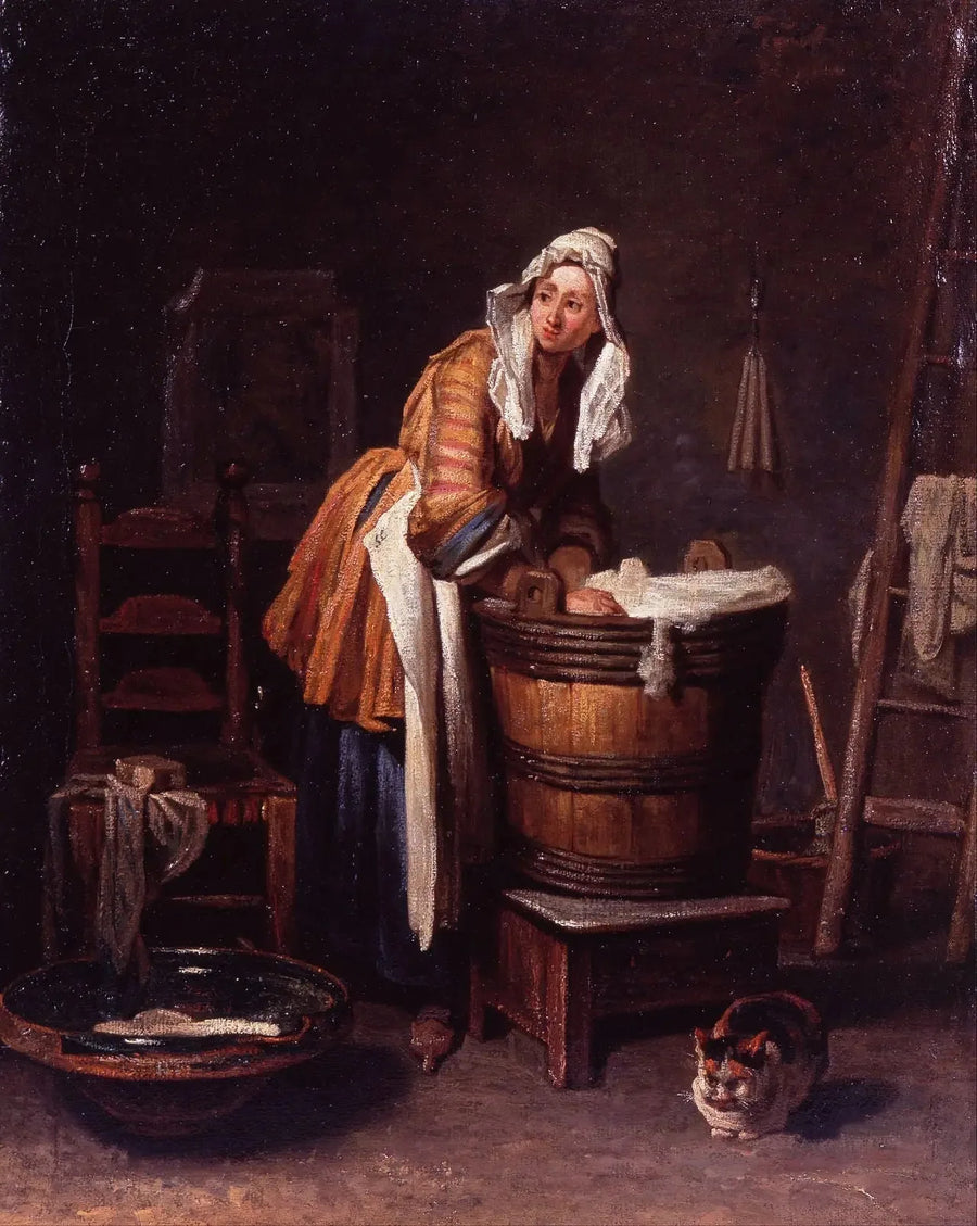 Vaskemaskin - Jean Siméon Chardin