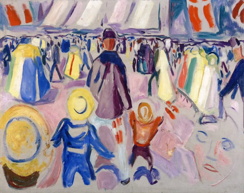17. mai i en liten norsk by - Edvard Munch