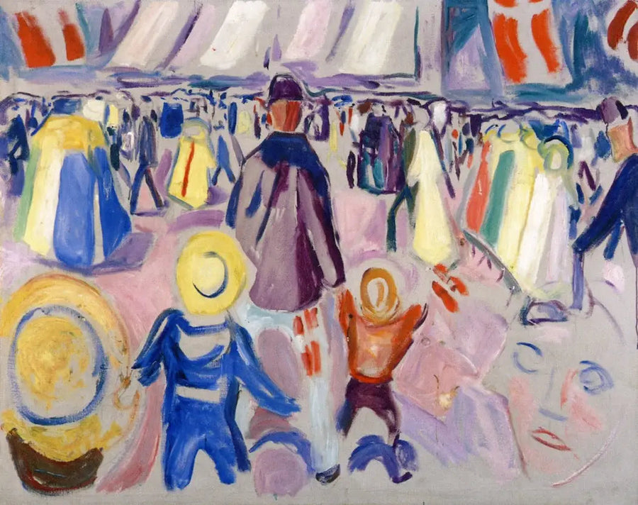 17. mai i en liten norsk by - Edvard Munch