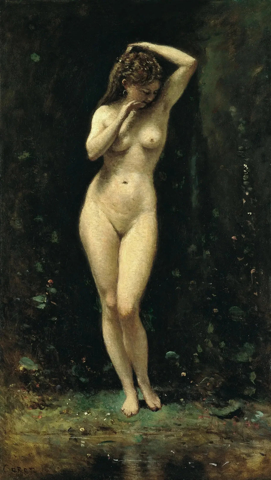 Dianas bad (La Fontaine) - Jean-Baptiste Camille Corot