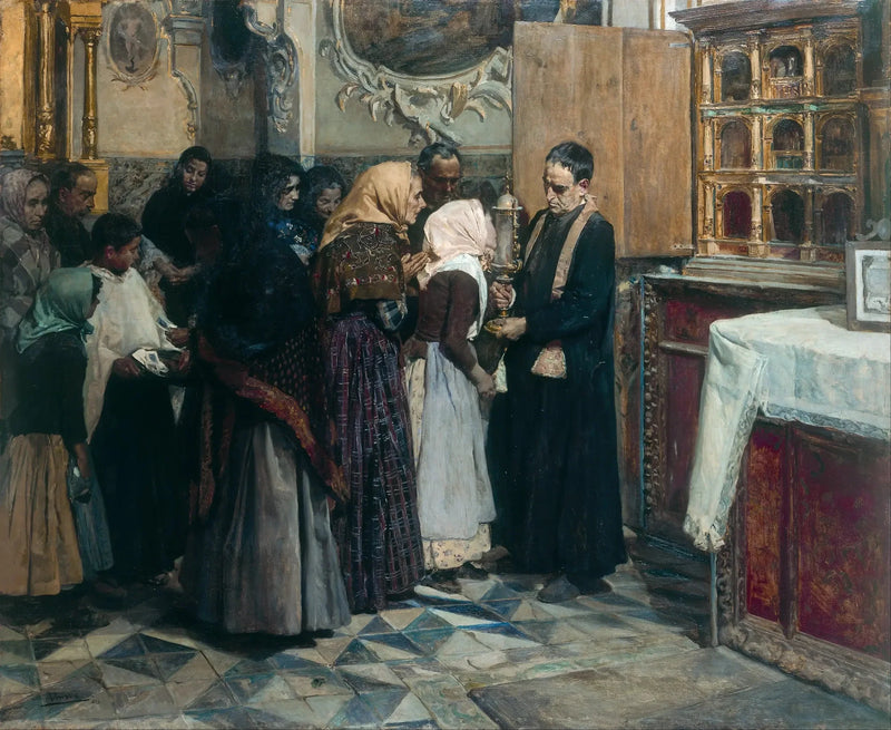 Kyss ved relikvien - Joaquín Sorolla