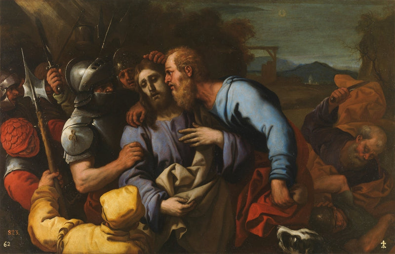 Judas kyss - Luca Giordano