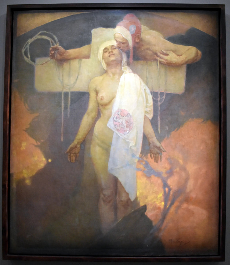Kyssen fra Frankrike til Böhmen - Alphonse Mucha