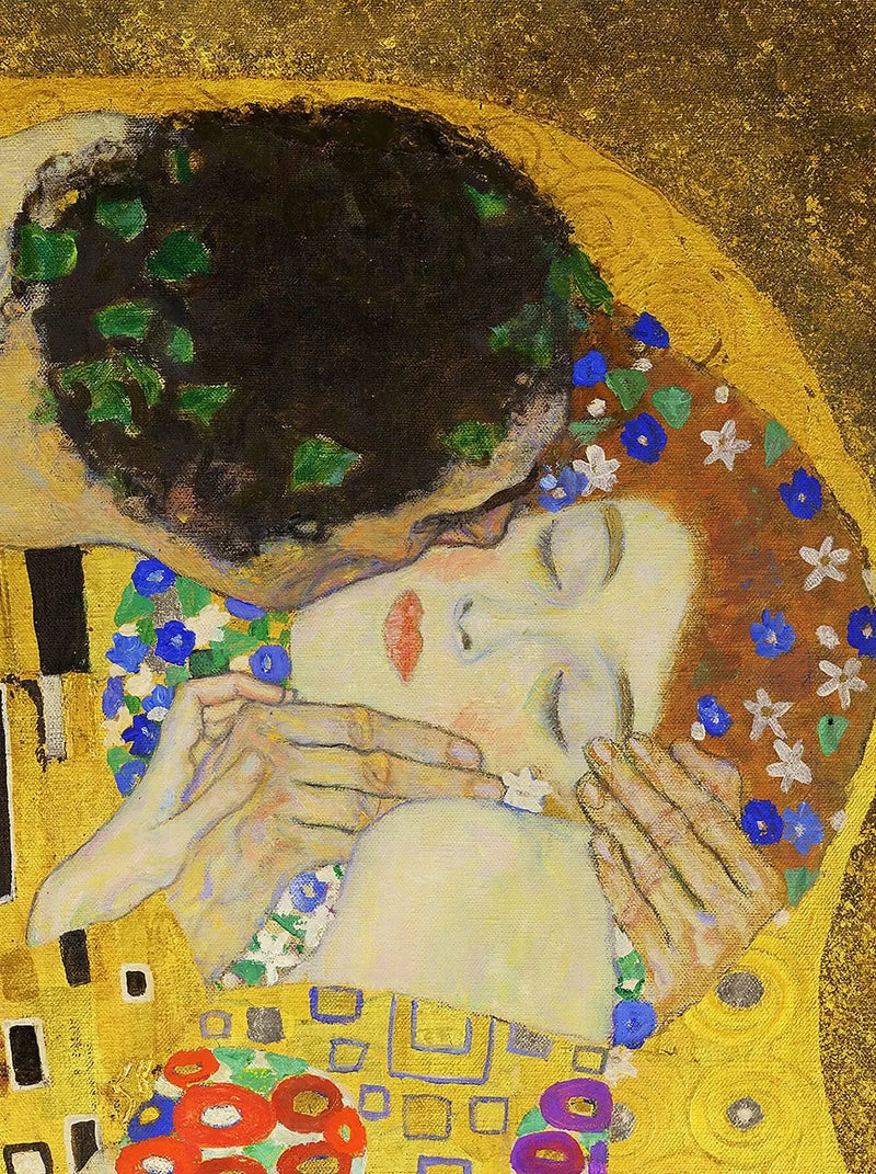 💋 Kyss (Detalj IV) – Gustav Klimt (1907-1908)