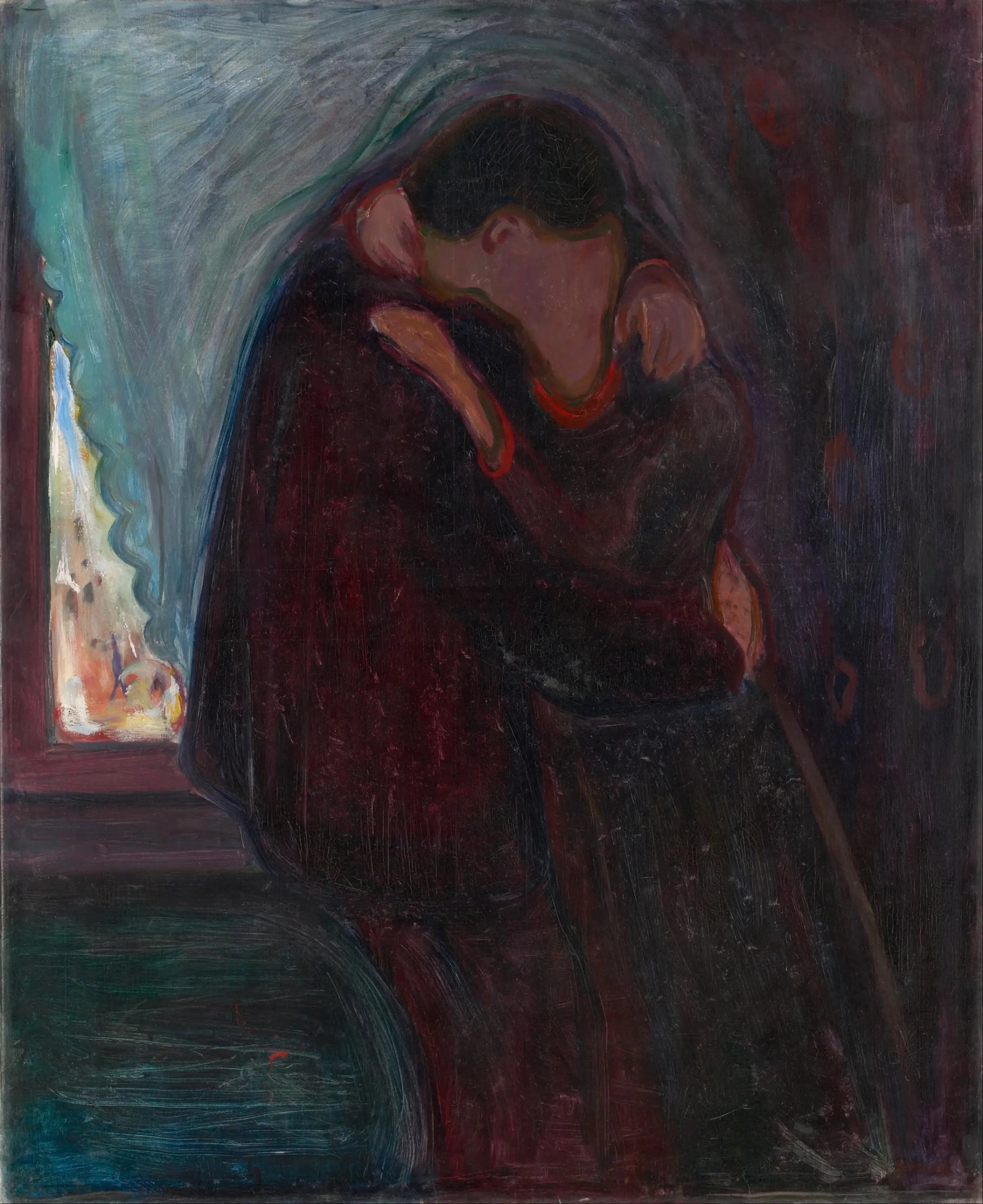 Reproduction du tableau « Le Baiser - Edvard Munch » par Alpha Reproduction en peinture à l’huile