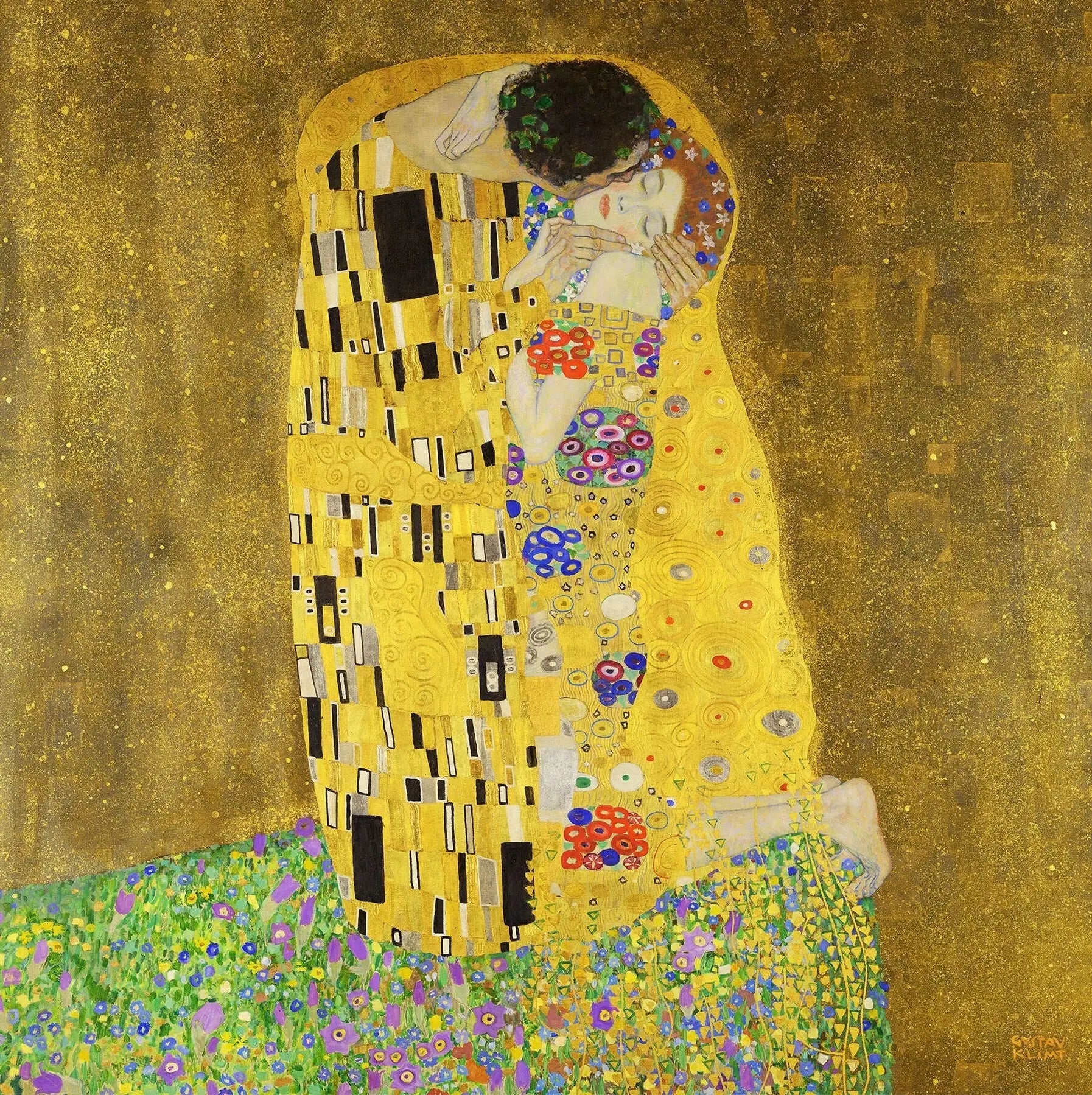 Le Baiser - Gustav Klimt image 1 reproduction réalisée par Alpha Reproduction