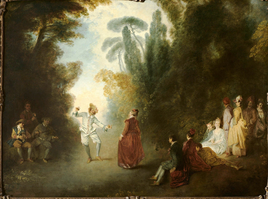 Den landlige dansen - Antoine Watteau
