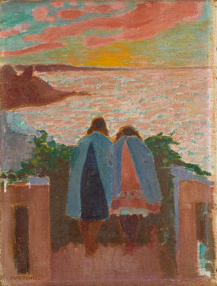 Silencios balkong ved solnedgang - Maurice Denis