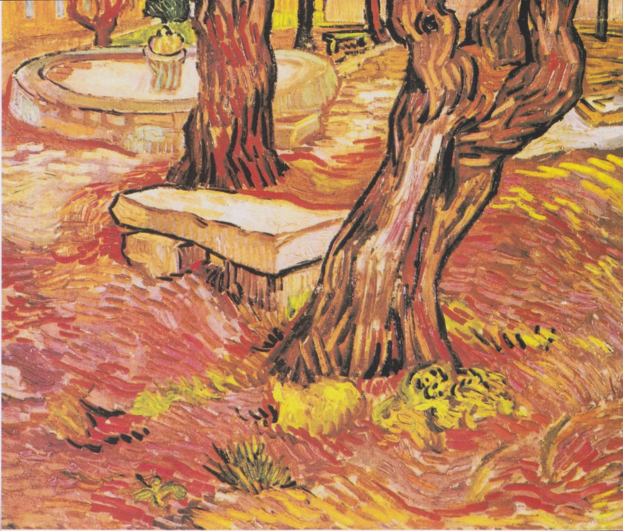 Steinbenken i hagen ved Saint-Paul-sykehuset - Vincent van Gogh