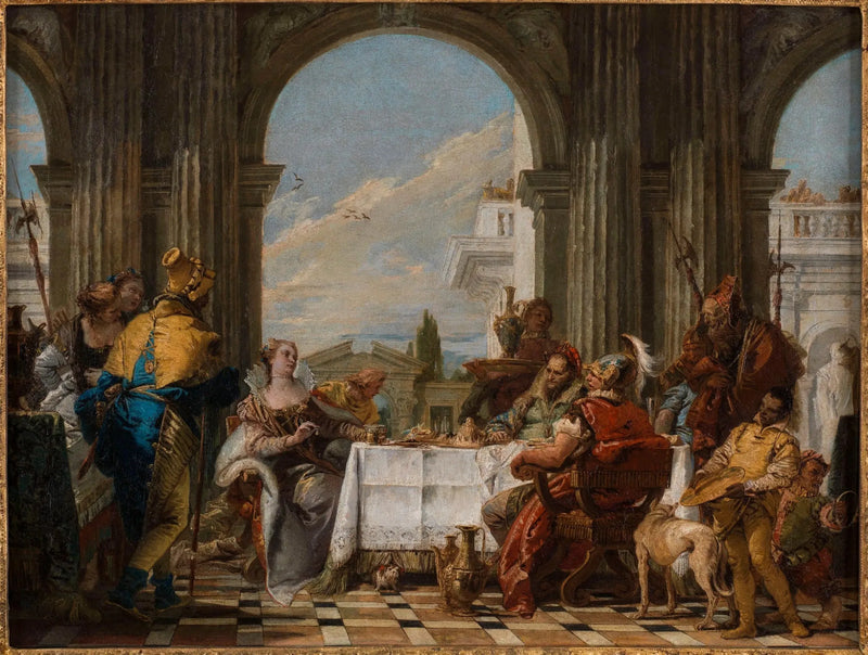 Kleopatras festmåltid - Giovanni Battista Tiepolo