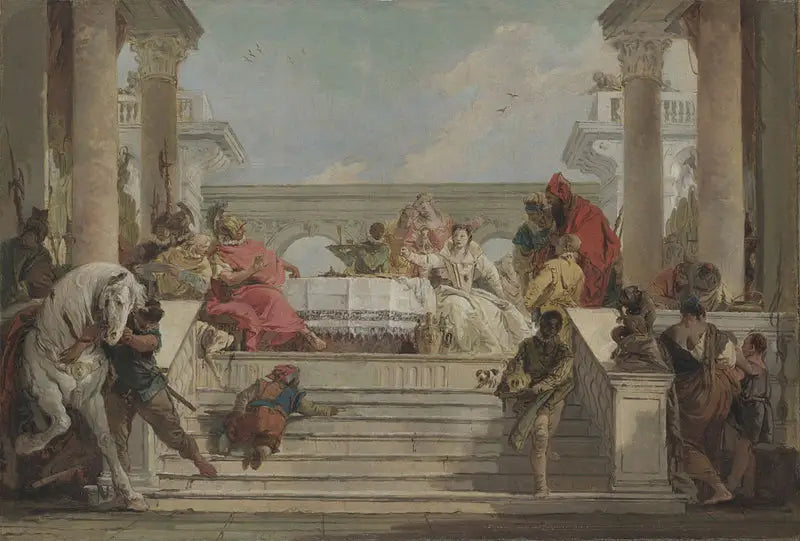 Kleopatras festmåltid - Giovanni Battista Tiepolo