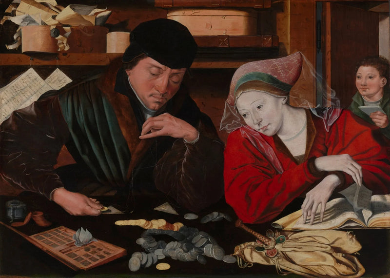 Bankmannen og hans kone - Marinus van Reymerswale