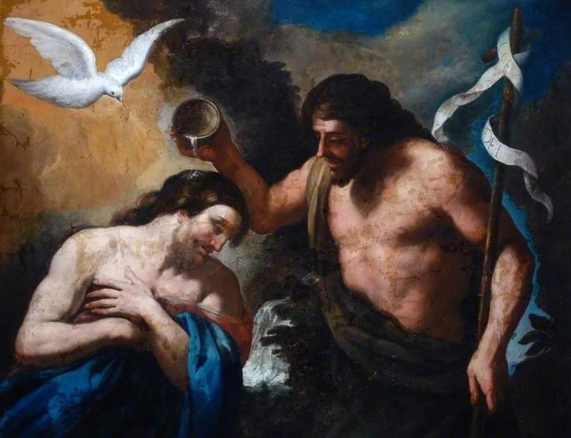 Døpelsen av Kristus - Andrea Sacchi