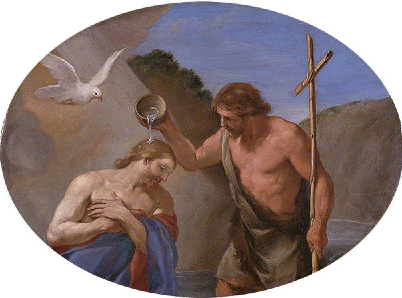 Dåpen av Kristus - Andrea Sacchi