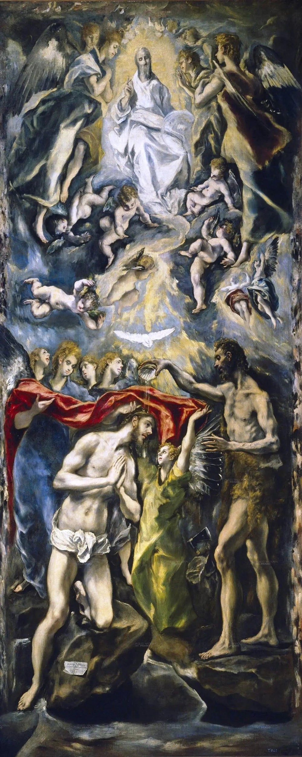 Le Baptême du Christ - El Greco image 1 copie de tableau peinte à la main