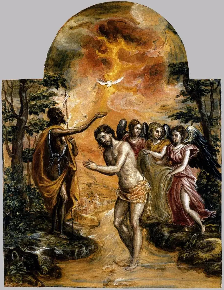 Dåpen av Kristus - El Greco
