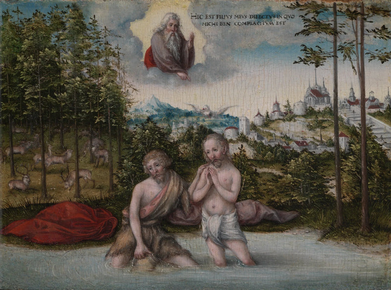 Dåpen av Kristus - Lucas Cranach den eldre